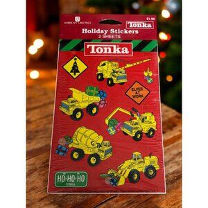 Vintage New Old Stock American Greeting s Stickers Tonka Christmas sealed 1998